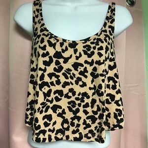 Primark leopard print crop top